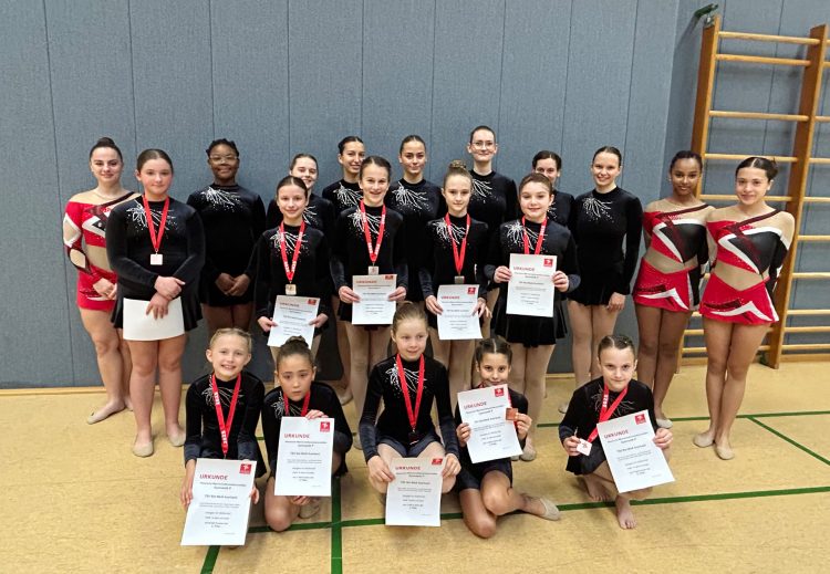 2025-11 Gymnastik TSV-Auerbach 1881 erfolgreich bei den Hessischen Mannschafts-Meisterschaften P5 P6 P8 P9