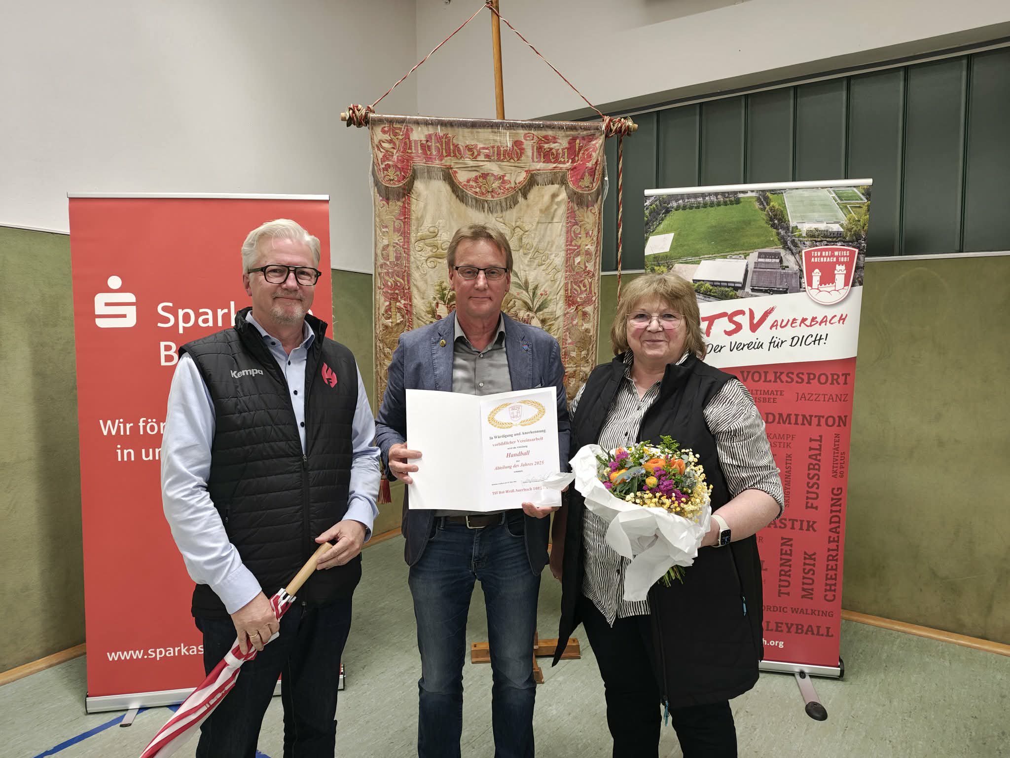 Auszeichnung Abteilung des Jahres bei der TSV Auerbach