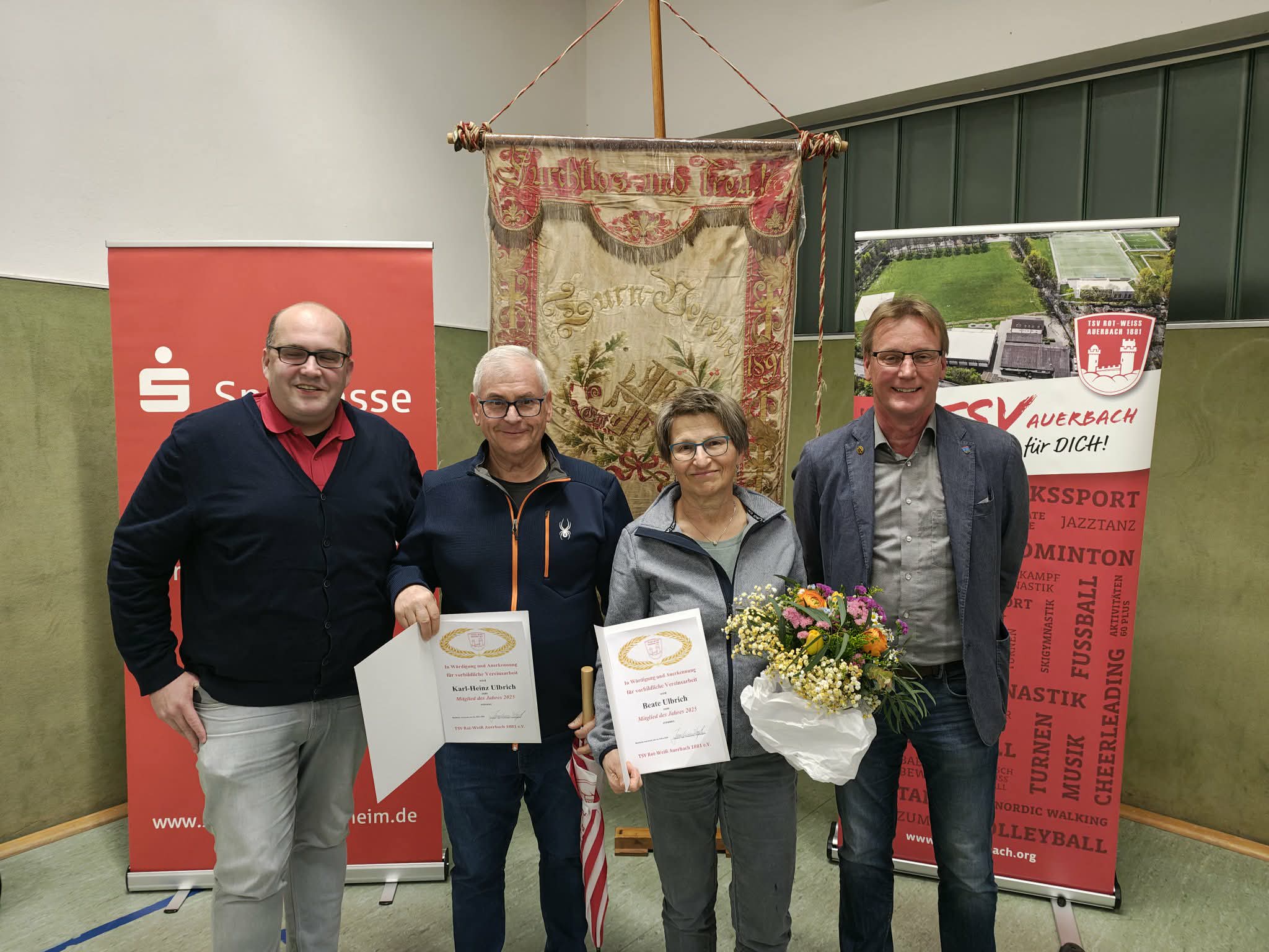 Mitglieder des Jahres bei der TSV Auerbach